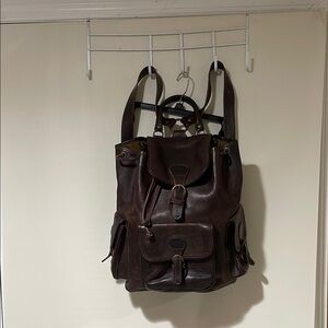 Pelletterie 2F Dark Brown Leather Backpack
